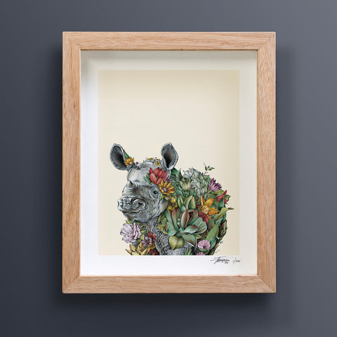 Rhino Calf – Giclée Print