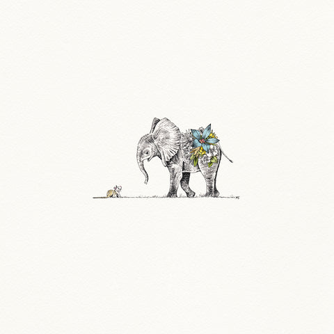 Elephant & Mouse - Artist Proof