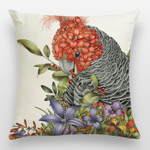 Graceful Gang-Gang Cockatoo - Cushion Cover