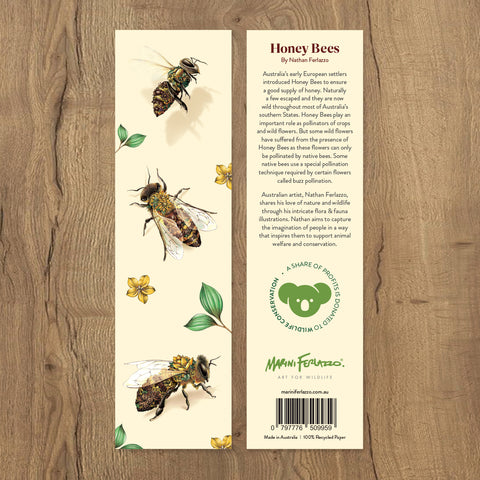 Bookmarks – Honey Bees (Set of 6)