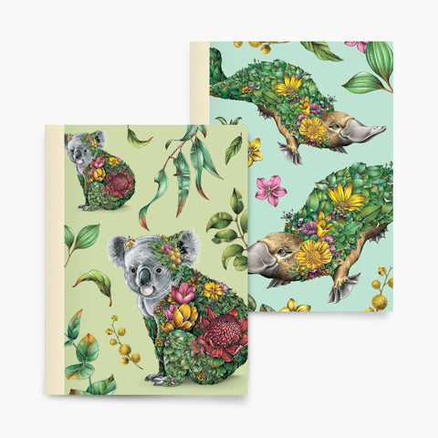 Pocket Notebook Set – Koala & Platypus