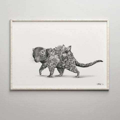 Tasmanian Devil Bushwalk - Giclée Print