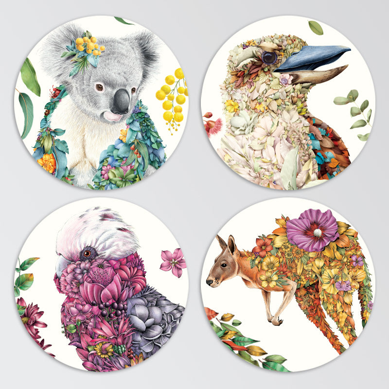 Coaster Set of 4 – Australian Adventure