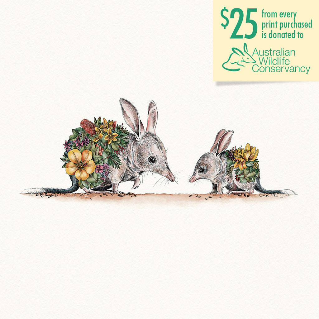 Bilby & Joey - Giclée Print