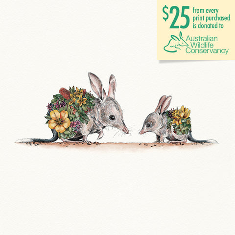 Bilby & Joey - Giclée Print