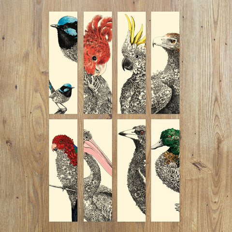 Bookmarks – Birds of Australia (Set of 8)