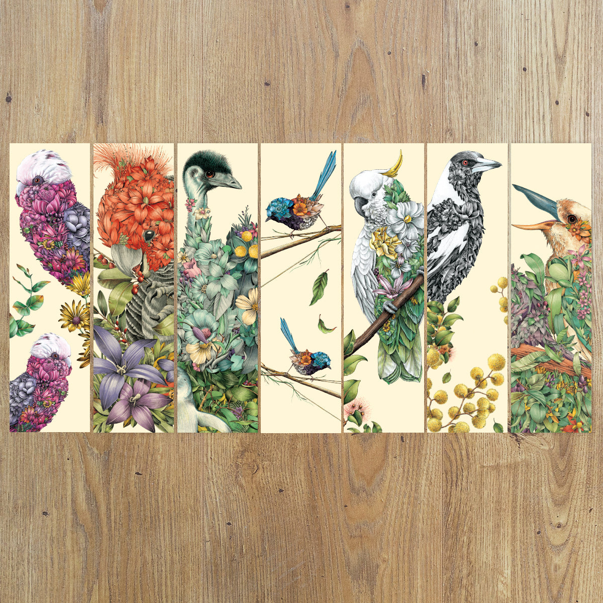 Bookmarks – Australian Birds (Set of 7)