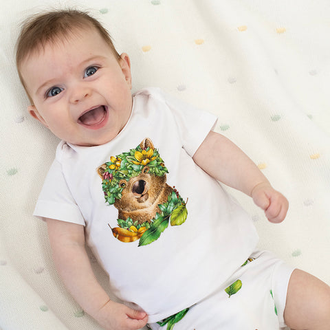 T-shirt & Nappy Pant Set by Marquise