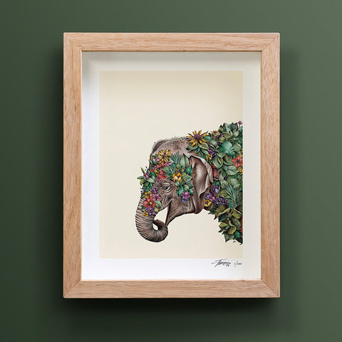 Asian Elephant Calf – Giclée Print