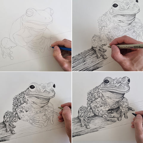 Green Tree Frog – ORIGINAL