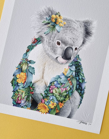Koala Portrait – Limited Edition Print