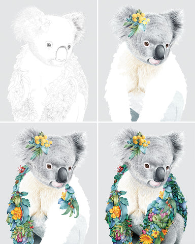 Plate 20cm – Koala Portrait