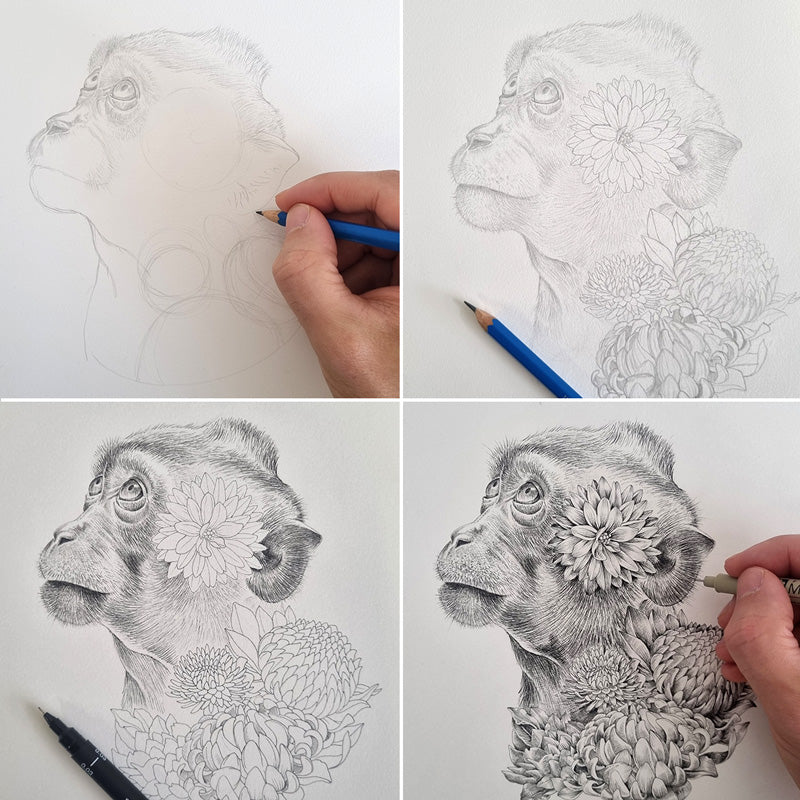 Monkey Chinese Zodiac – Limited Edition Print