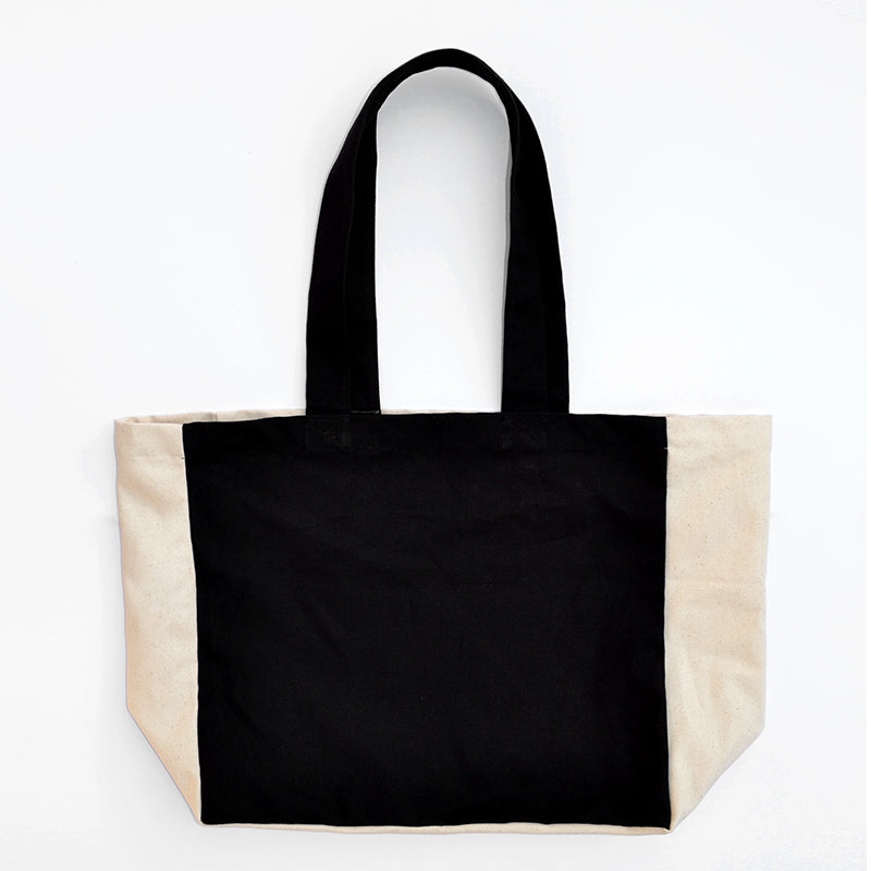 Large Organic Cotton Canvas Tote Bag – Grey Kangaroo Portrait