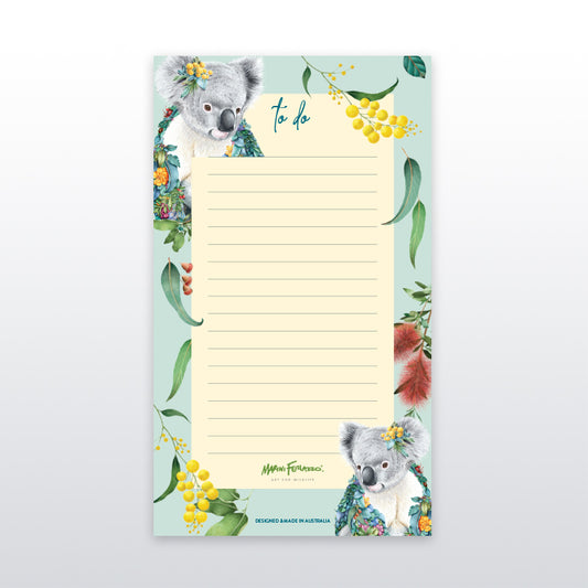 Lined Notepad – Koala Portrait