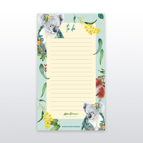 Lined Notepad – Koala Portrait