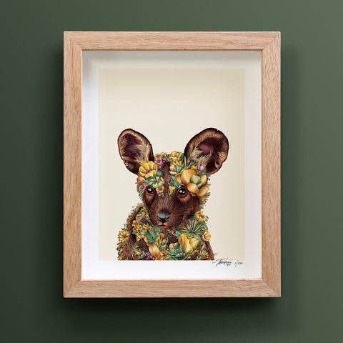 Painted Dog Pup – Giclée Print