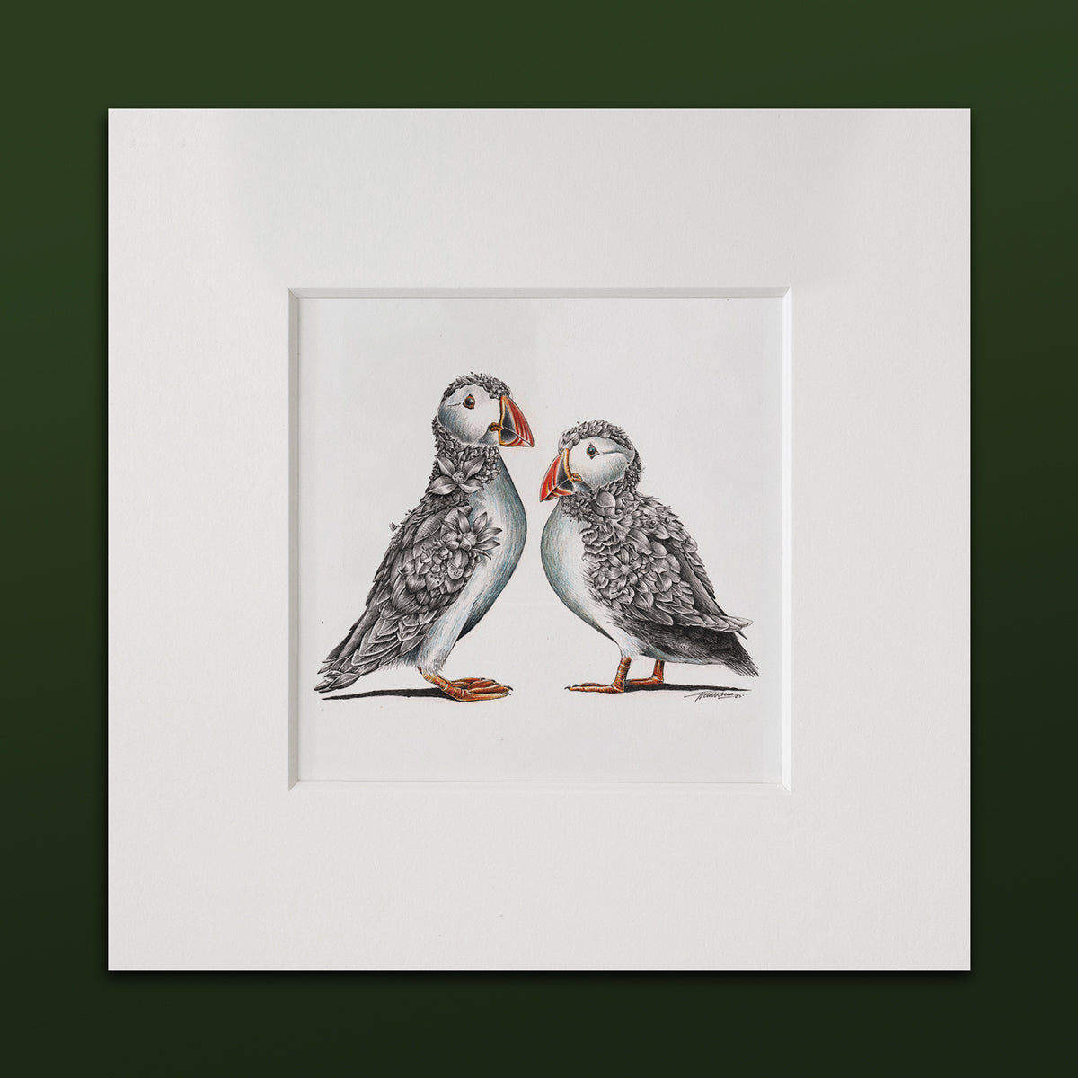 Puffin Couple – ORIGINAL
