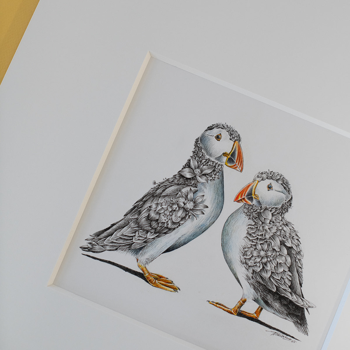Puffin Couple – ORIGINAL