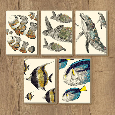 Greeting Cards – Reef Life (Set of 5)