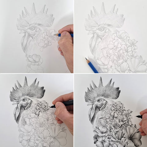 Rooster Chinese Zodiac – Limited Edition Print
