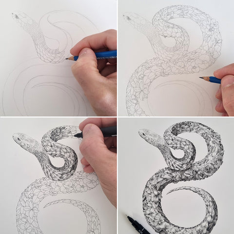 Snake Chinese Zodiac – Limited Edition Print