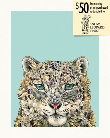 Snow Leopard – Giclée Print