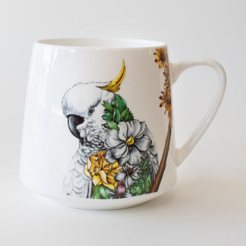 Mug 450ml – Sulphur-crested Cockatoo (PRE-ORDER AVAILABLE)