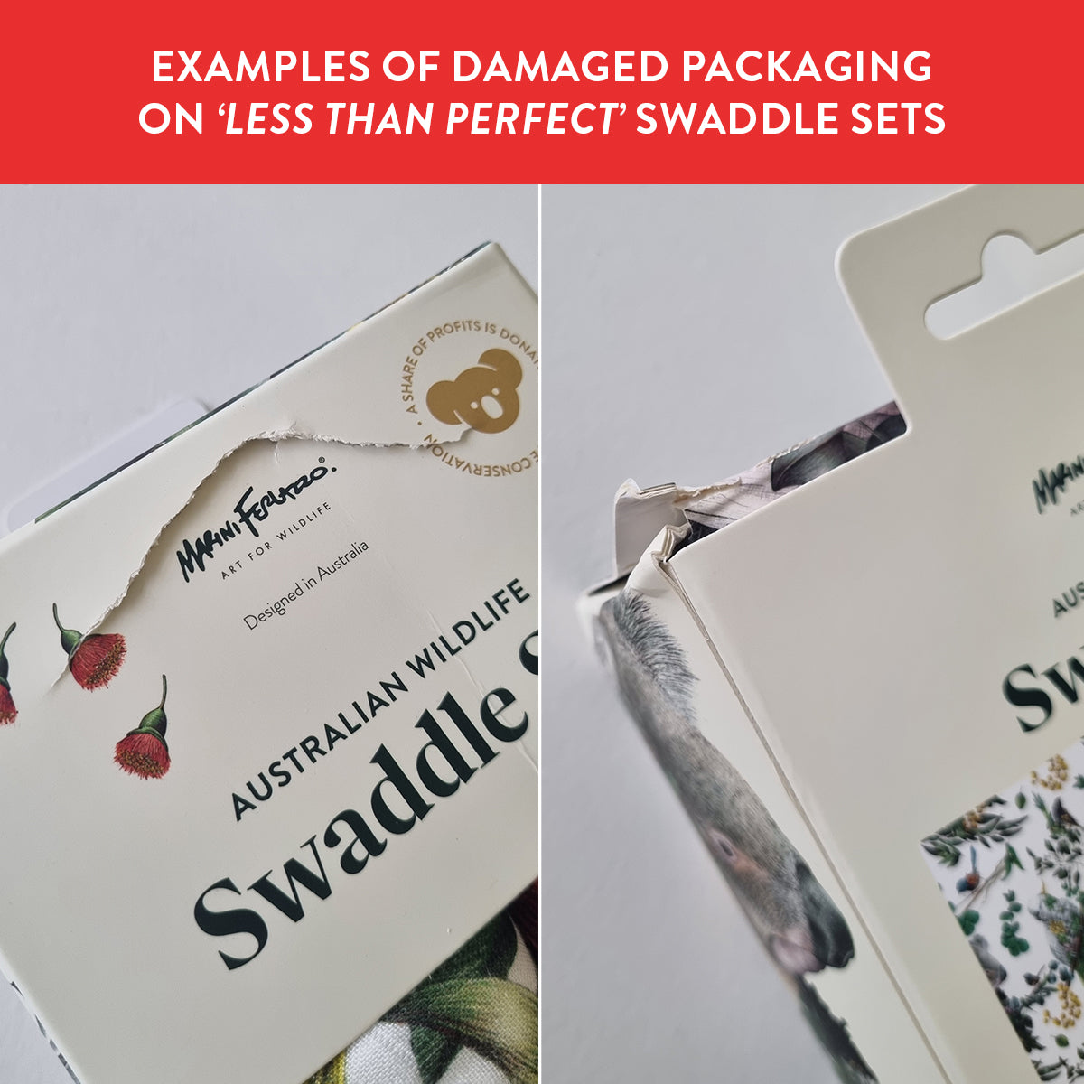 Muslin Wrap – Swaddle Set (LESS THAN PERFECT ITEM)