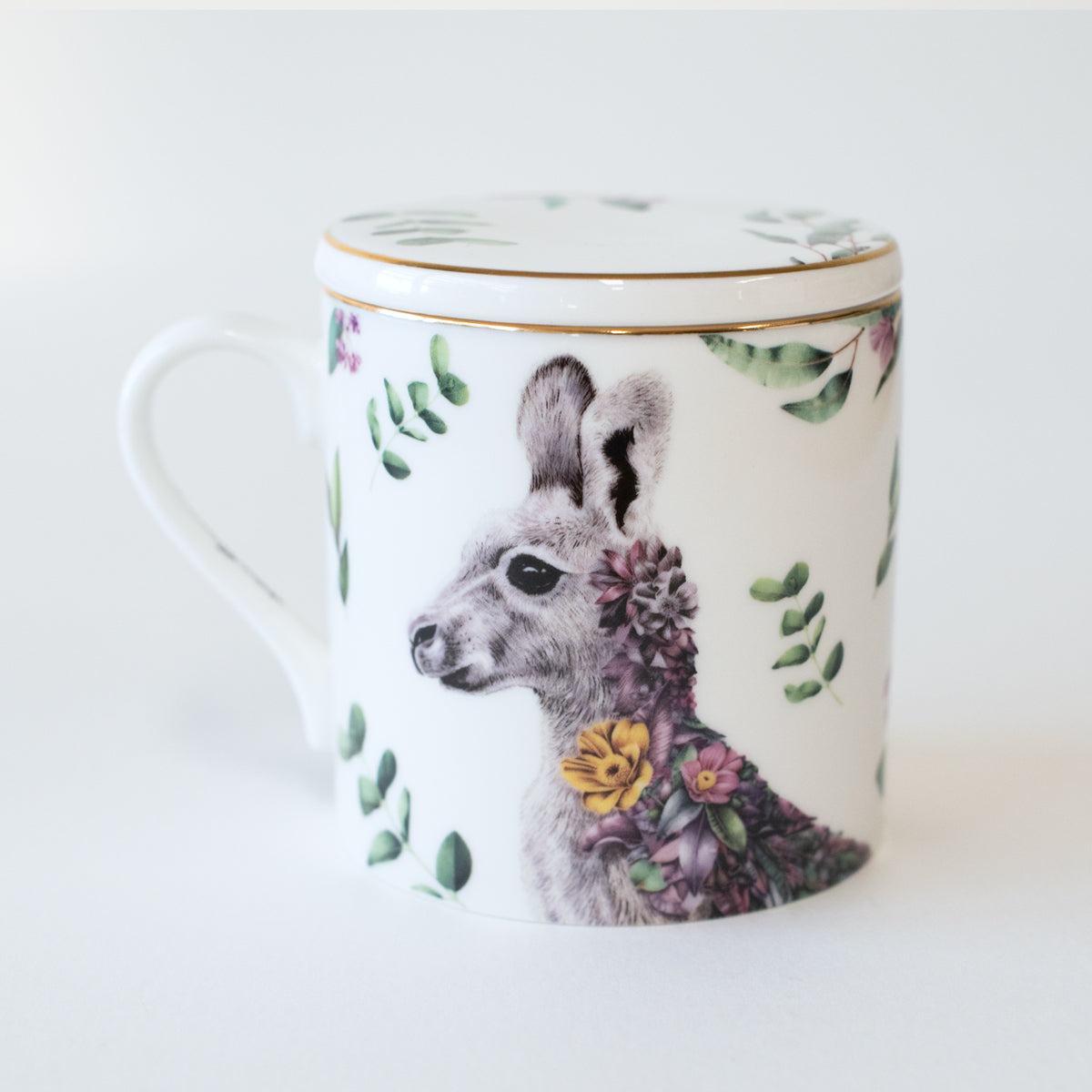 Tea Cup with Infuser 400ml – Grey Kangaroo