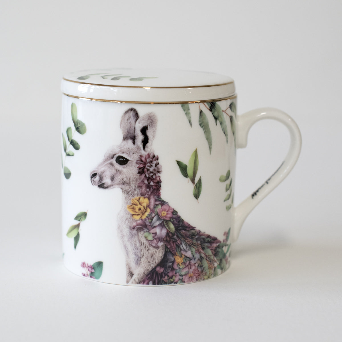 Tea Cup with Infuser 400ml – Grey Kangaroo