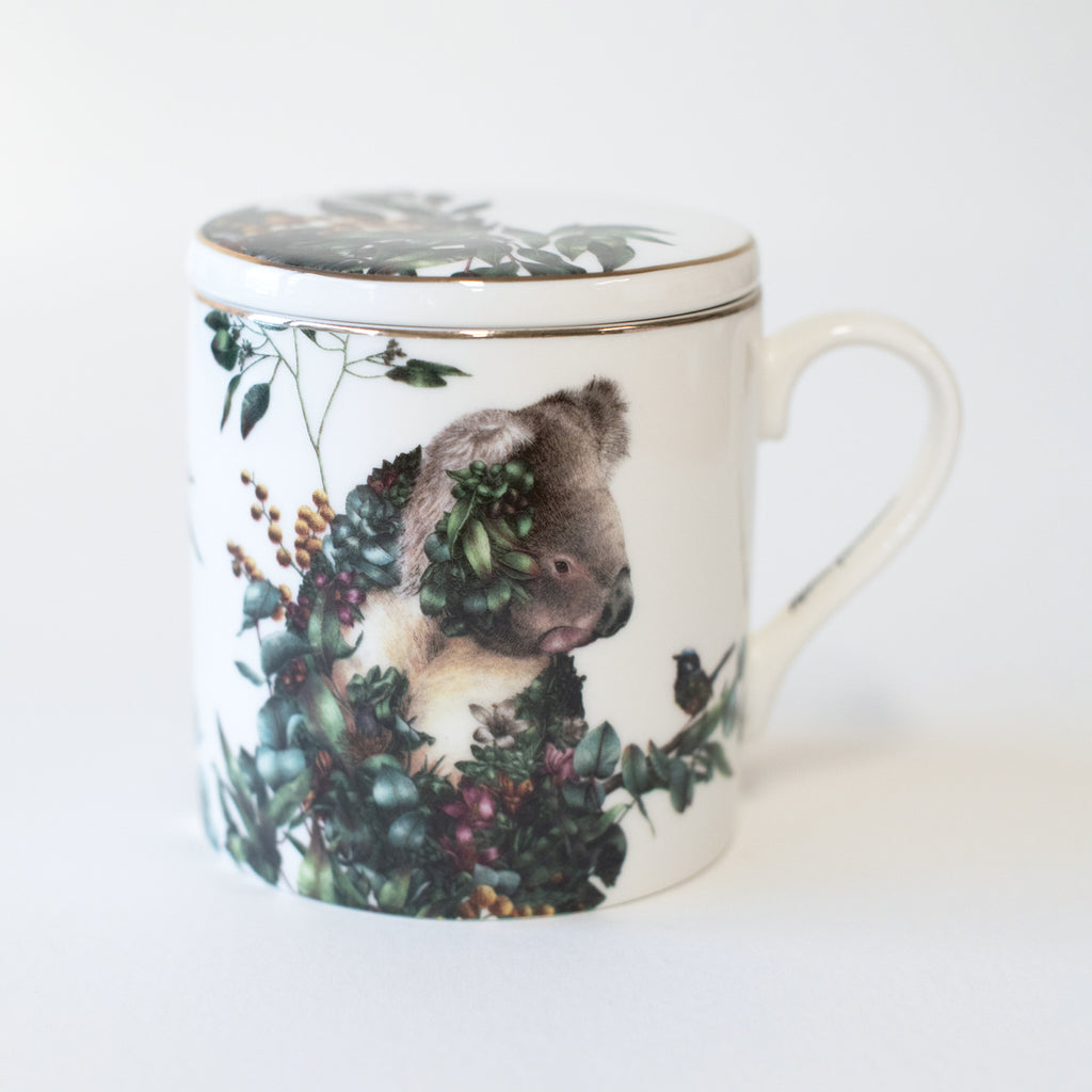 Tea Cup with Infuser 400ml – Koala & Wren (PRE-ORDER)