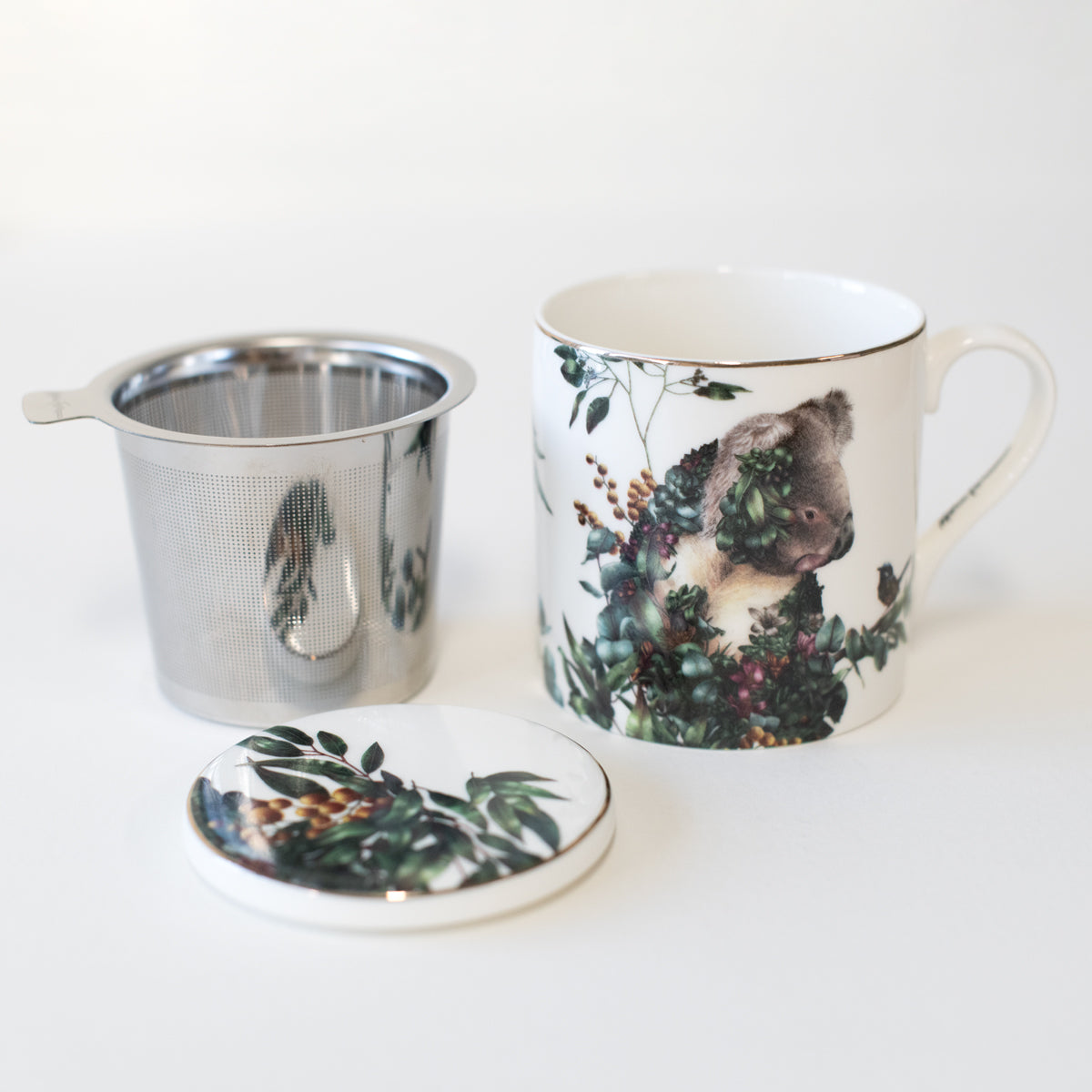 Tea Cup with Infuser 400ml – Koala & Wren