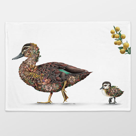Organic Cotton Tea Towel – Pacific Black Duck (LESS THAN PERFECT ITEM)