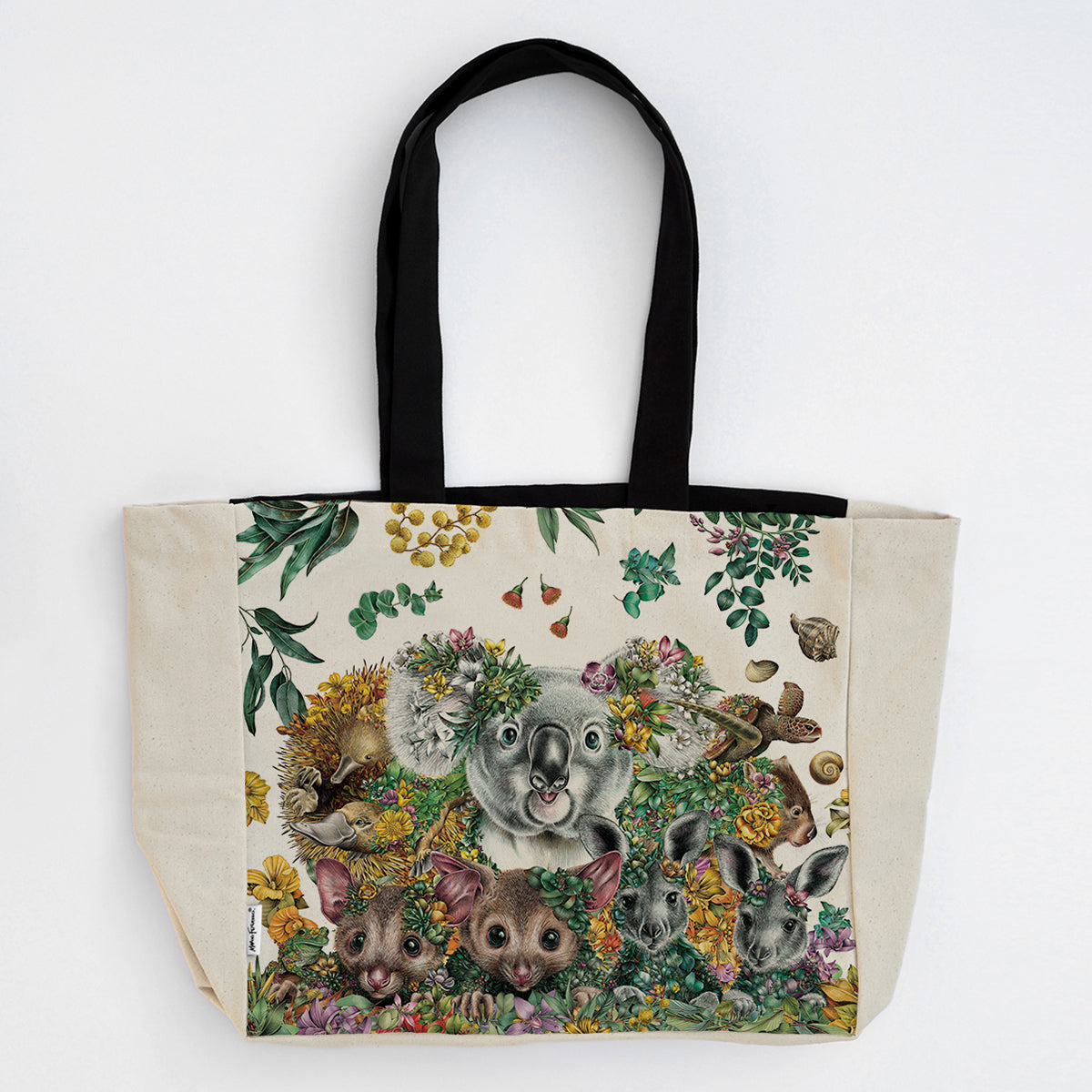 Large Organic Cotton Canvas Tote Bag – Australian Wildlife