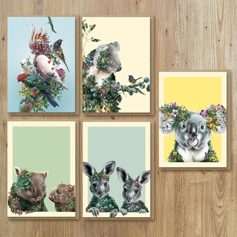 Greeting Cards – Wildlife of Australia (Set of 5)
