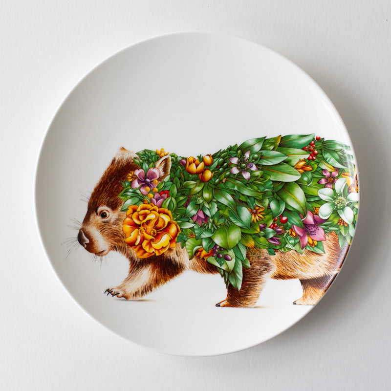 Plate 20cm – Wombat Bushwalk (LESS THAN PERFECT)