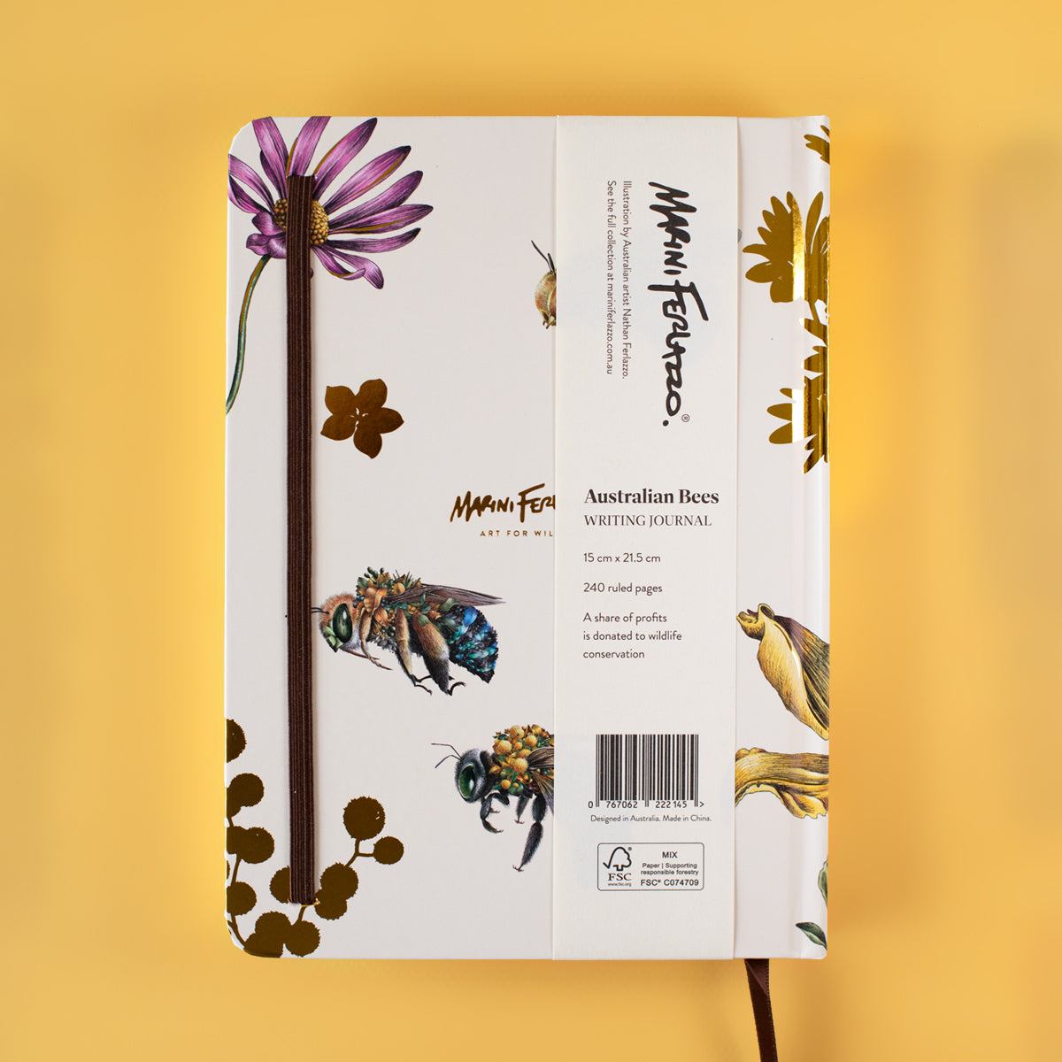 Hard Cover Writing Journal – Australian Bees