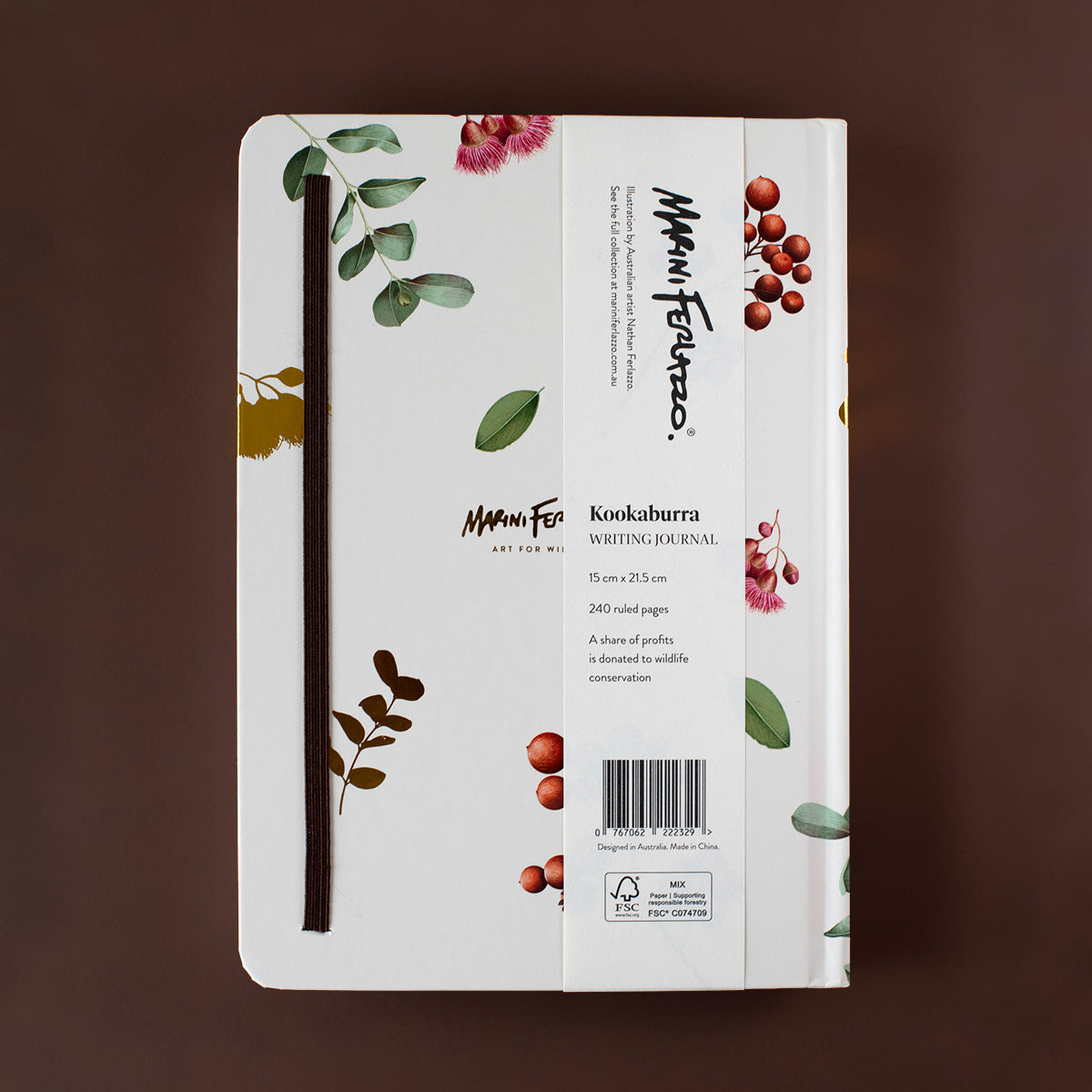 Hard Cover Writing Journal – Kookaburra Portrait