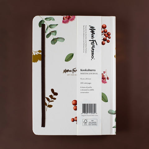 Hard Cover Writing Journal – Kookaburra Portrait