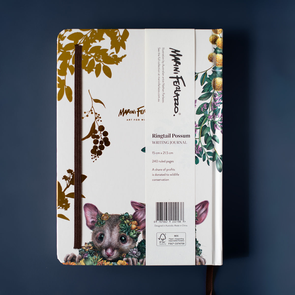 Hard Cover Writing Journal – Ringtail Possum