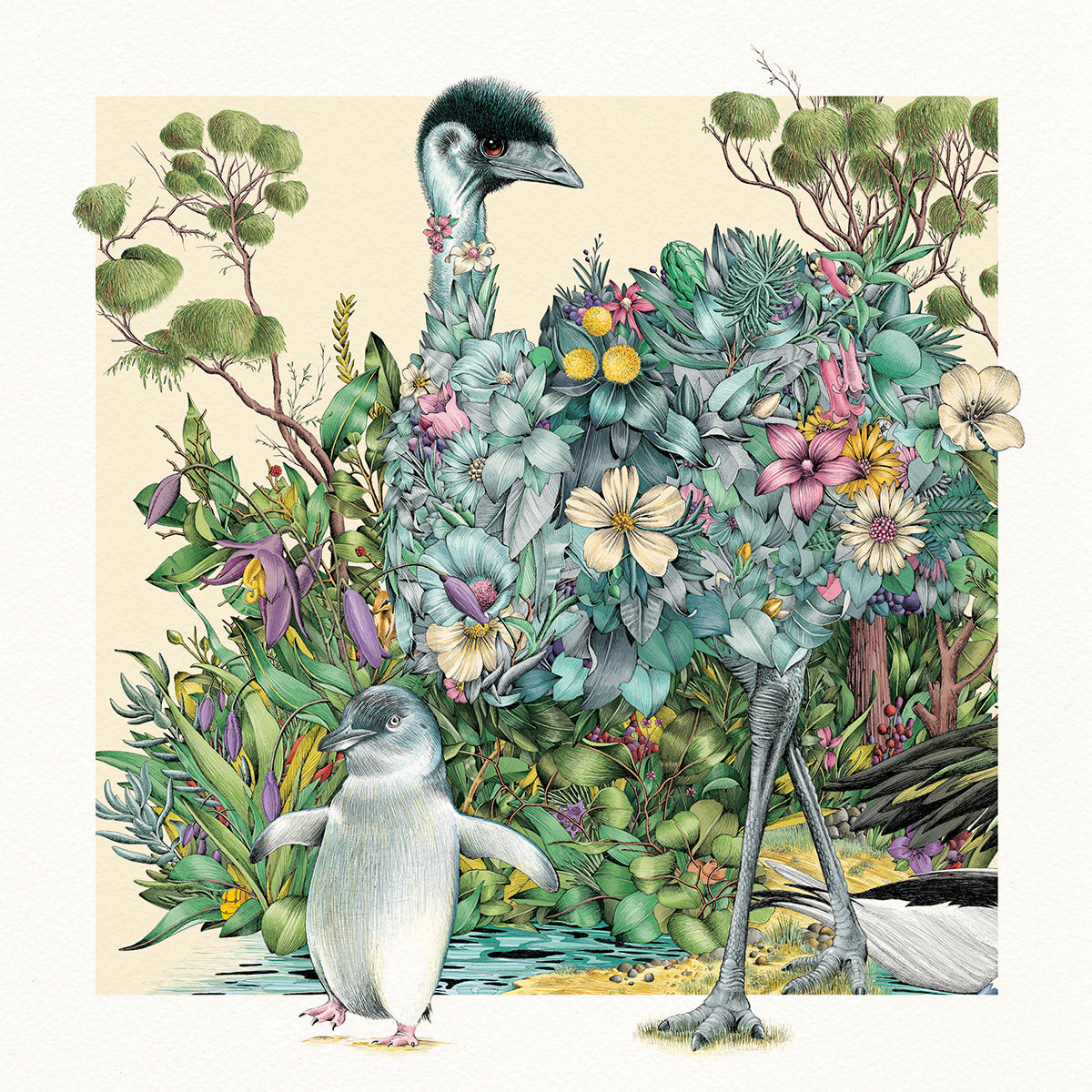 Elegant Emu - Giclée Print