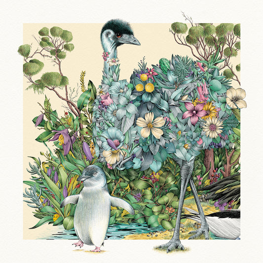 Elegant Emu - Giclée Print