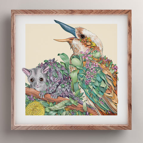 Cackling Kookaburra - Giclée Print