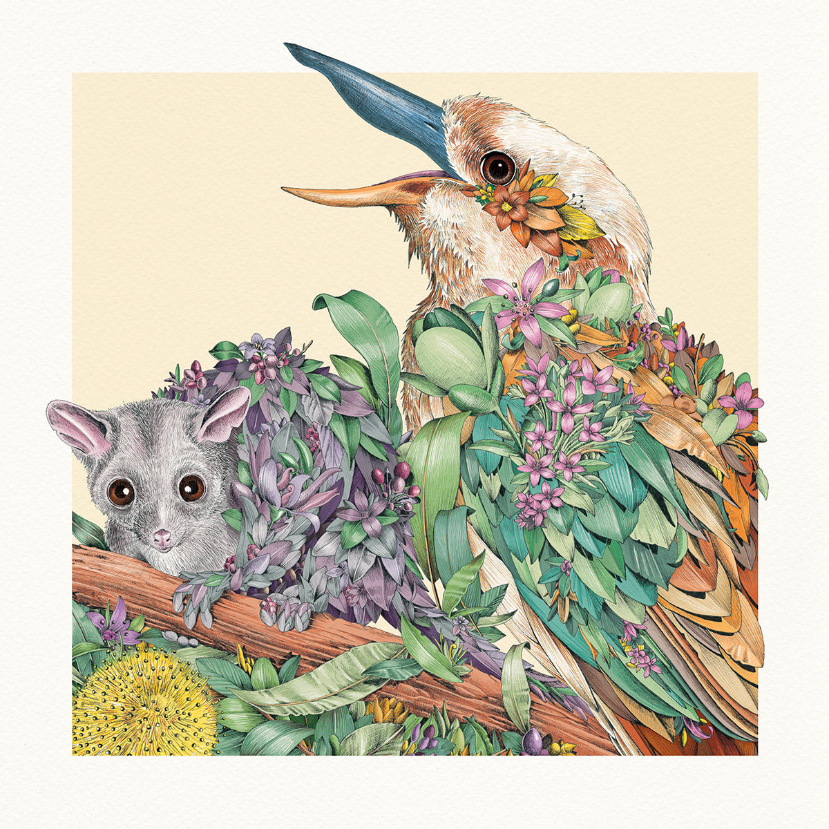 Cackling Kookaburra - Giclée Print