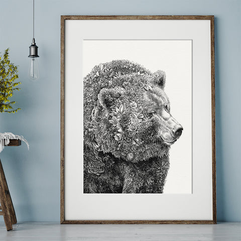 Brown Bear - Giclée Print