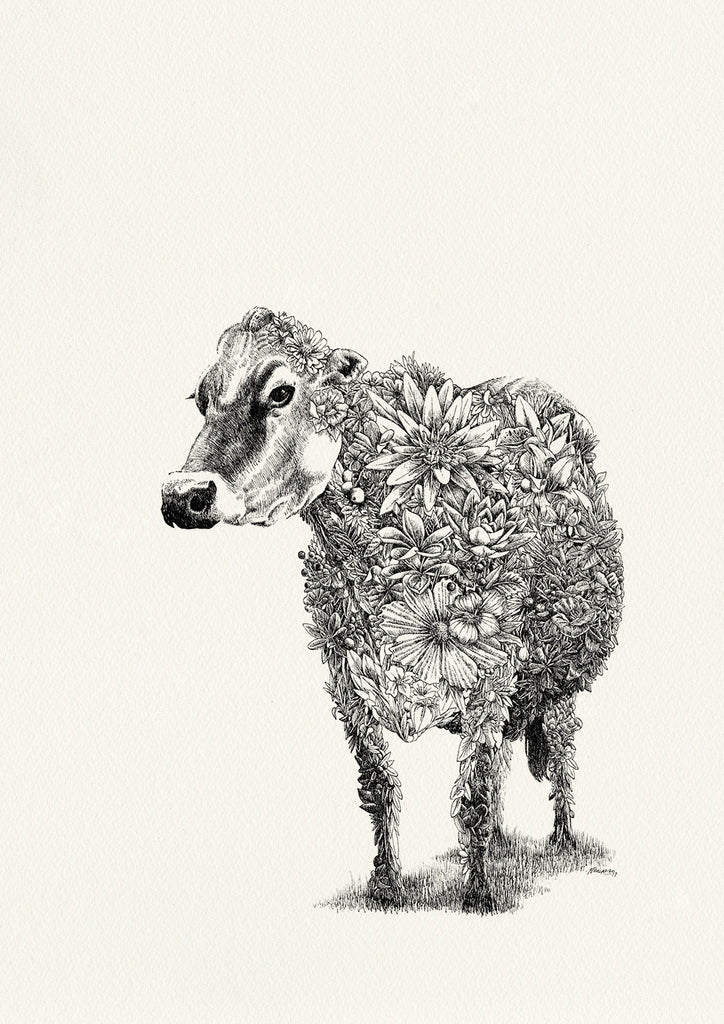 Clarabelle (cow) - Giclée Print