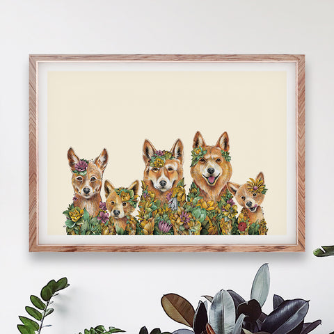 Dingo Family - Giclée Print