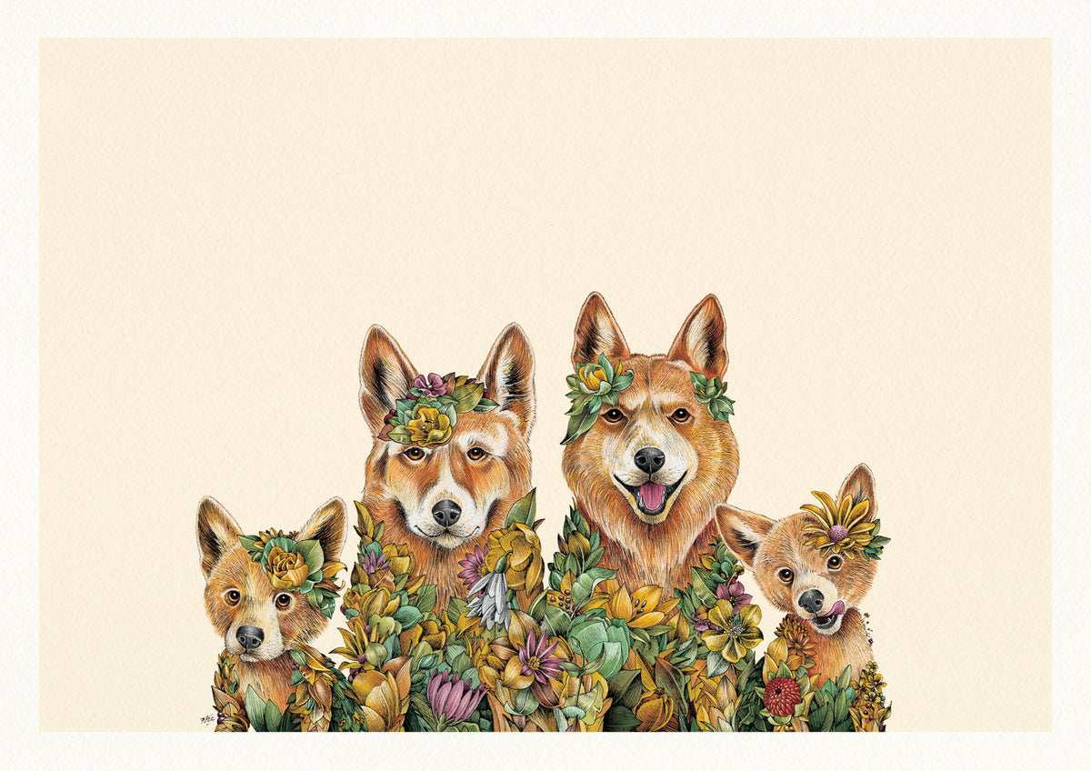 Dingo Family - Giclée Print