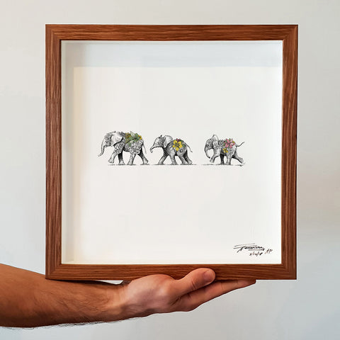 Elephant Calves - Artist Proof